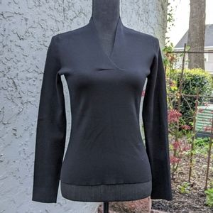 Cullen Classy Black Silk Blend Knit Sweater